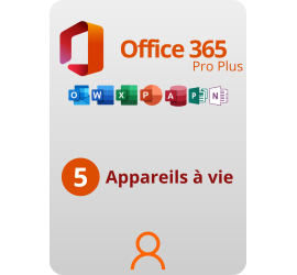 COMPTE - Microsoft Office 365 Pro Plus Lifetime 5 appareils