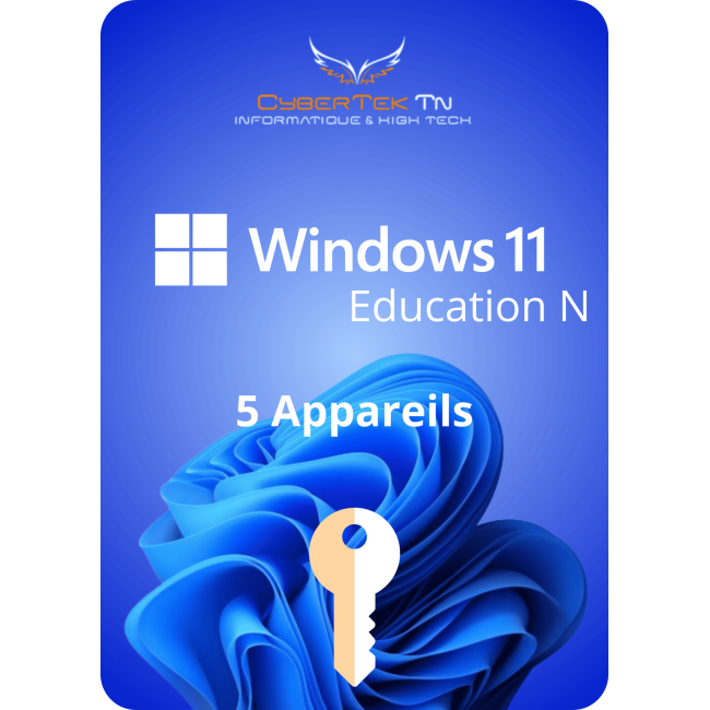 Microsoft Windows 11 Education N Cd Key 5 Appareils Retail