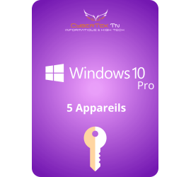 Microsoft Windows 10 Professional Cd Key 5 Appareils Retail