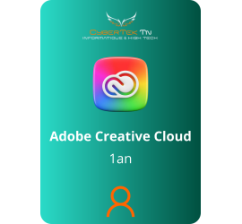 Adobe Creative Cloud Toutes les applications - Compte d'abonnement 1 an