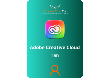 Adobe Creative Cloud Toutes les applications - Compte d'abonnement 1 an