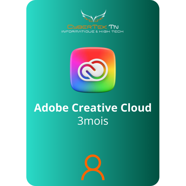 Adobe Creative Cloud Toutes les applications - Compte d'abonnement 3 Mois