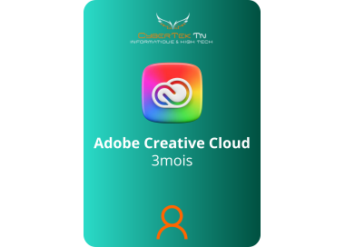 Adobe Creative Cloud Toutes les applications - Compte d'abonnement 3 Mois