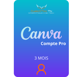 Compte d'abonnement Canva Pro - 3 Mois