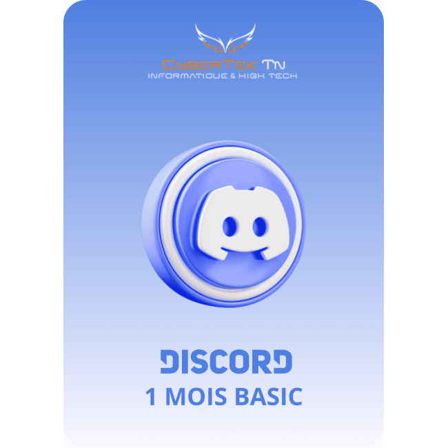 Discord Nitro Basic - Cadeau d'abonnement 1 mois