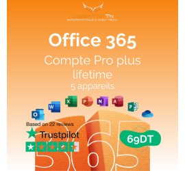 COMPTE - Microsoft Office 365 Pro Plus Lifetime 5 appareils