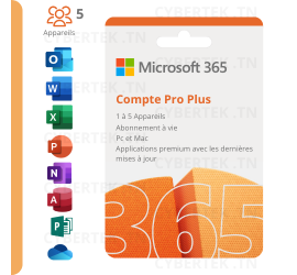 COMPTE Microsoft Office 365 Pro Lifetime pour 5 appareils – vue arrière