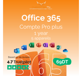 COMPTE Microsoft Office 365 Pro Lifetime pour 5 appareils